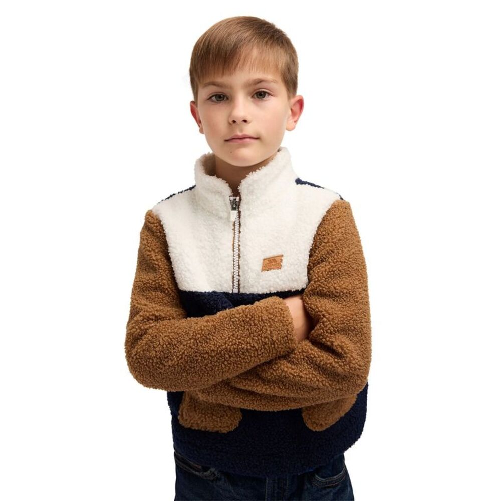 Trespass Childrens/Kids Mitta Colour Block Fleece Top / Navy - Picture 4 of 8